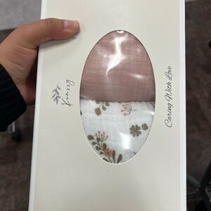 Baby Swaddle Set - Dusty Rose & Floral